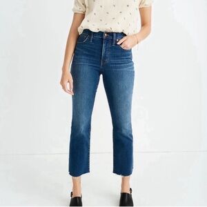 Madewell High-Rise Straight Leg Jeans in Medium Blue